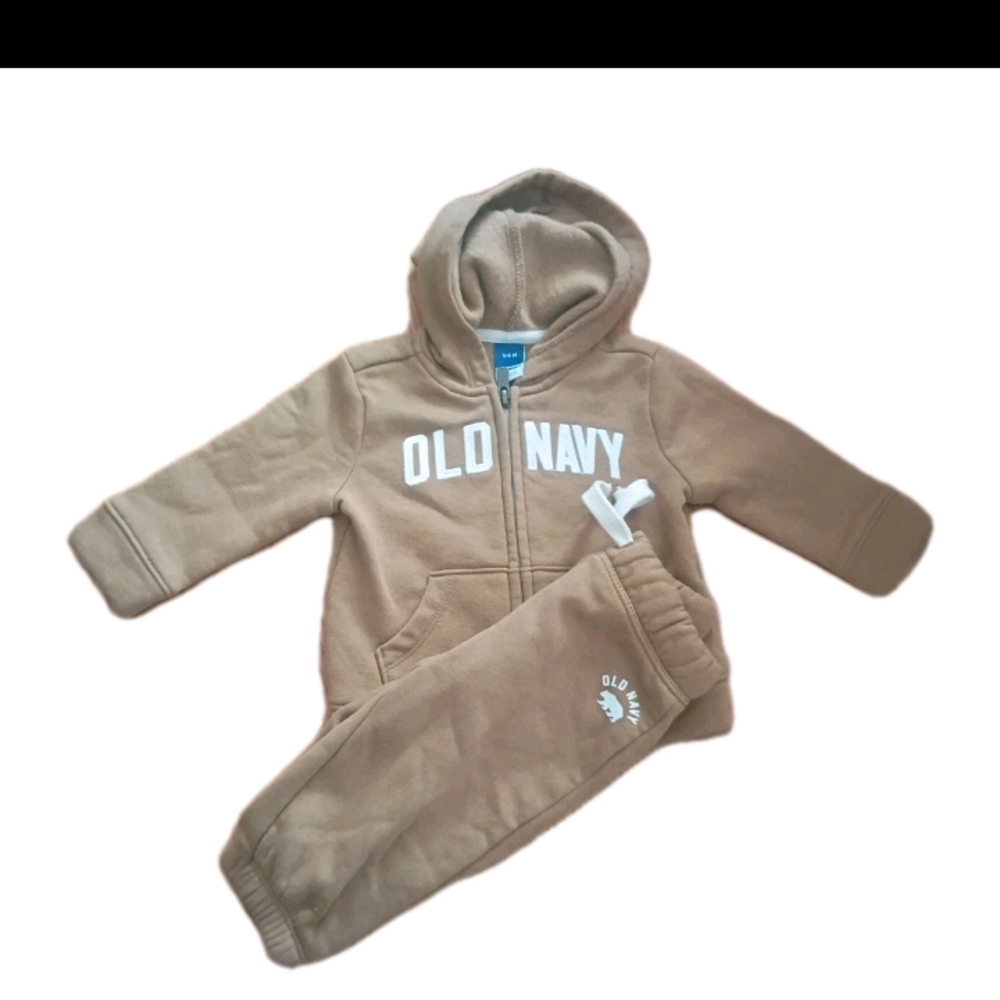 Old Navy Tan Hoodie and Jogger Set